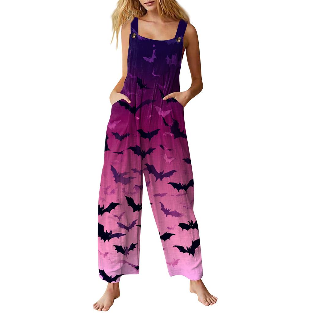 Dámský overal Potištěný Ležérní Volný Overal