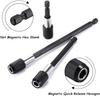 3PCS 60-150mm 1/4 Inch Quick Hex Shank Release Magnetic Electric Screwdriver Extension Bit Holder 60/100/150mm Extension Rod
