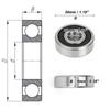 Motoforti 6200DDU Deep Groove Ball Bearings P0 10x30x9mm Lubricated Bearings Double Rubber Seal Scooter Skateboard Wheel