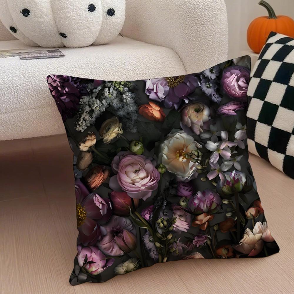 Fashion Cozy Luxury TTed Bakers flower Cushion Cover Linen Pillow Case Soft Breathable Protective Couch Room Decoration