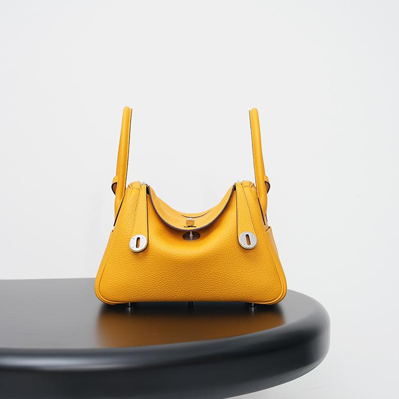 High-end semi-handmade wax thread tc top-grain cowhide doctor's bag for women, single-shoulder hand-held medicine case