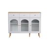 Meuble de salle à manger - MUVOE - Buffet - Blanc - Vintage - 2 portes