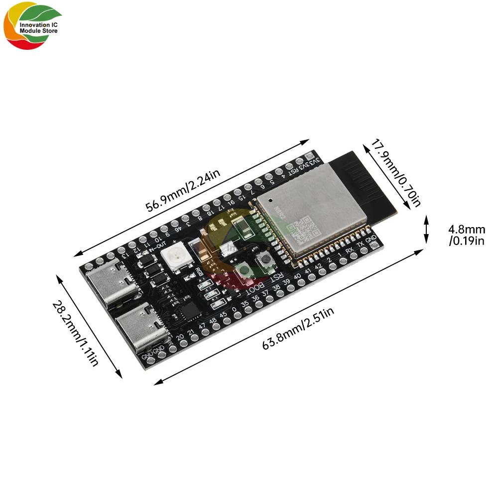 ESP32 ESP32-S3 WiFi Bluetooth Internet of Things Dual Type-C Development Board Core Board N8R2/N16R8
