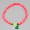 BONBEAU Neon Color Point Tassle Beads Bracelet 5 Colors