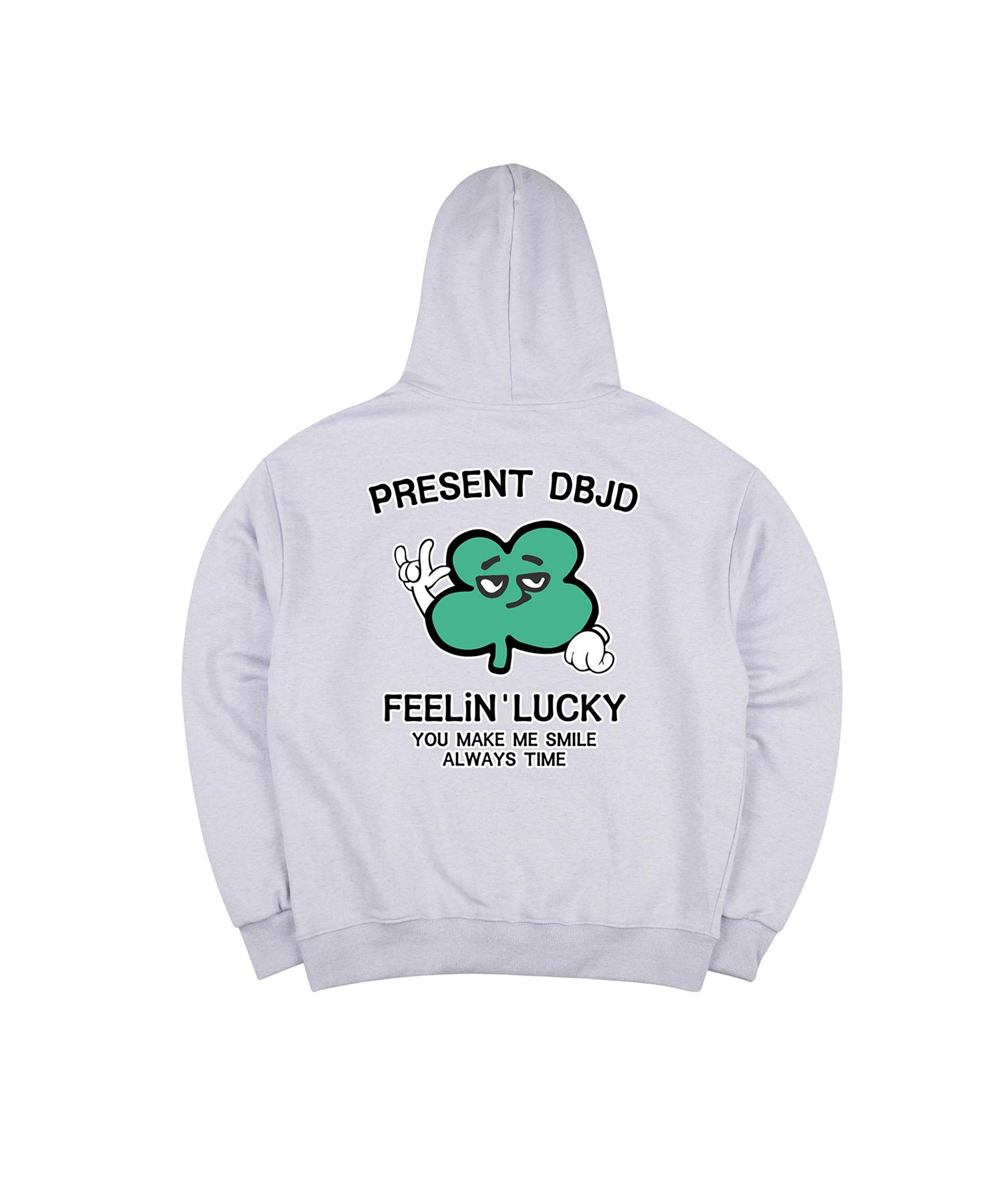 Double Jd Four-Leaf Clover Hoodie (Light Gray) M