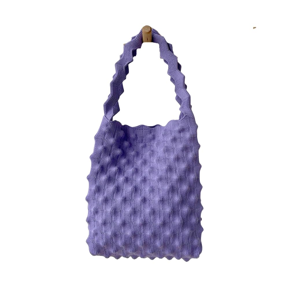 Мини-сумка-тоут из сетчатой вязки, Мини, Весна, Лето, Осень, Вязаная, Сетчатая вязка, Корейский стиль, Женская мини-сумка, Легкая, Большая вместимость, Стиль Ульцзан,