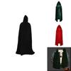 Plush Velvet Hooded Cape For Adults In Multiple Colors Perfect For Halloween