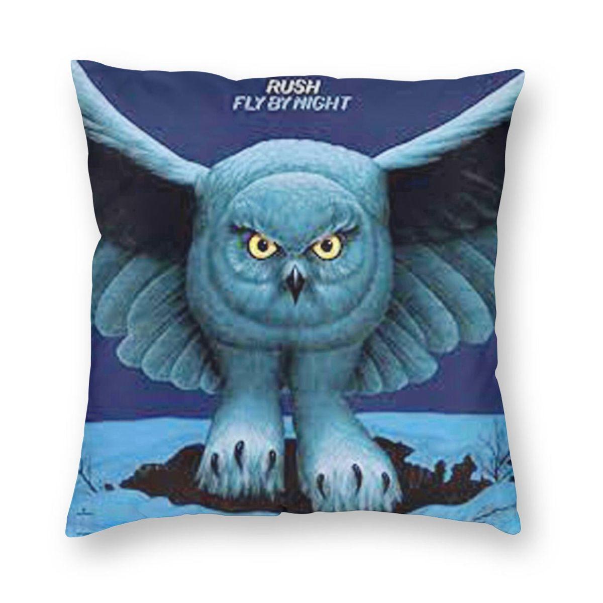 

Rush Fly By Night Square Pillowcase Polyester Linen Velvet Printed Zip Decor Throw Pillow Case Sofa Cushion Cover 12x12Inch