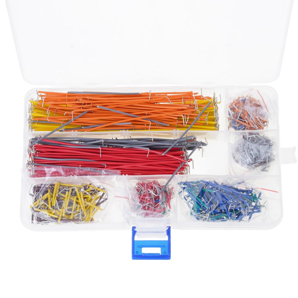 840Pieces Practical UShaped Jumper Wire Set for Arduinos Breadboards in Assorted Vibranting Color and 10 Mixed Size