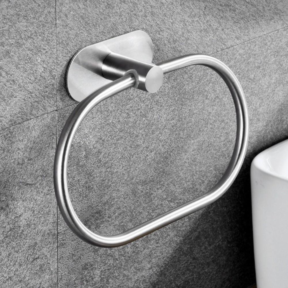 Rustproof Towel Ring Hook Stainless Steel Hand Towel Holder Bathroom Storage