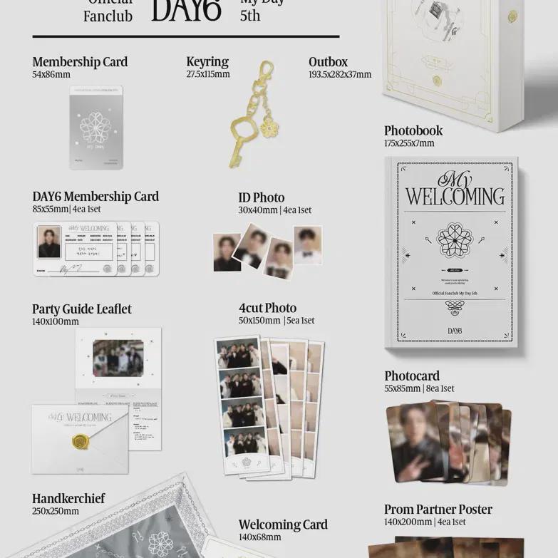 

Day6 5th Fanclub Welcome Kit Shipping Included