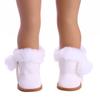 4Pcs Doll Clothes Skirts Vests Boots,Cute Daily Autumn/Winter Set For 43CM Baby Doll&18Inch American Doll Accessories,Girl Toys