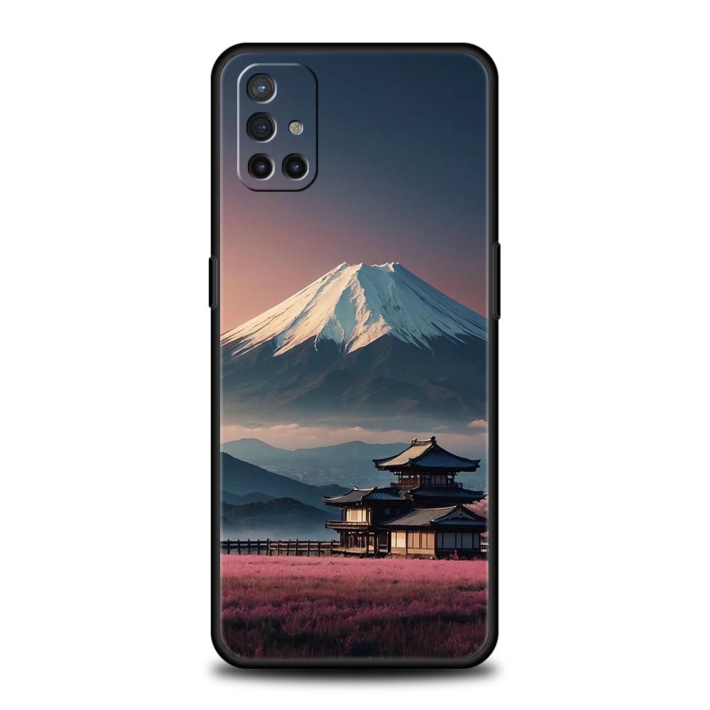Phone Case For OnePlus 13 12 11 10 9 Pro 9T 13R 12R 10R 9R 9RT 10T 8T Nord 2T CE 3 5G N30 Cover Japan Mount Fuji Cherry blossom