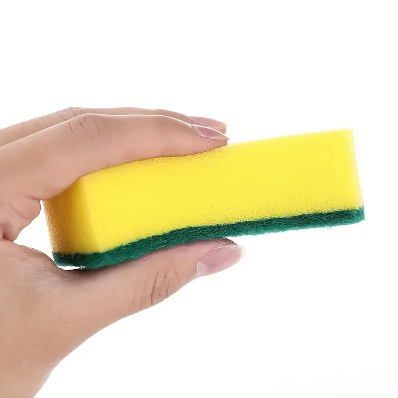 Double-Sided Sponge Scrubber for Dishwashing and Cleaning