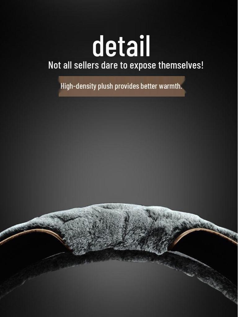 Plush Winter Steering Wheel Cover for Buick Envision, Excelle, Verano, LaCrosse, Regal, and GL8 (6-Spoke)