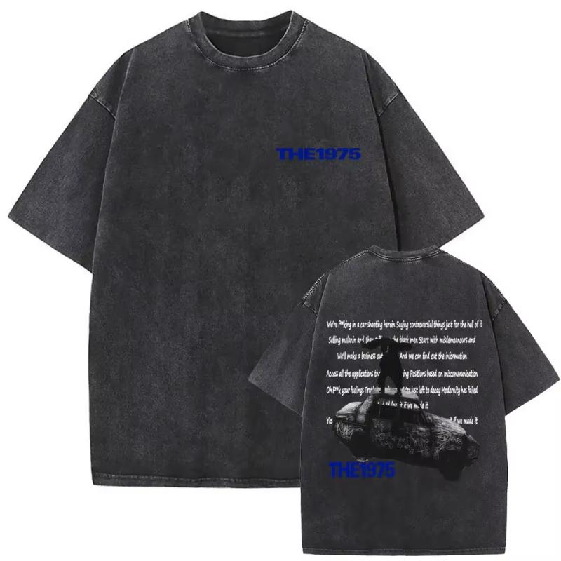 Washed Vintage The  about You Print Tshirt Being Funny in A Foreign Language Album Tshirt Unisex Women Hip Hop Casual T Shirt