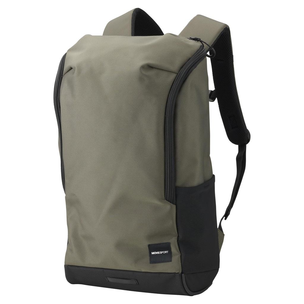 Rucksack Descente Backpack Rucksack Toughlite Bag 25 Durable Water Repellent Retroreflective PC Pocket Commuting to School Khaki F [Move Sports] Men's