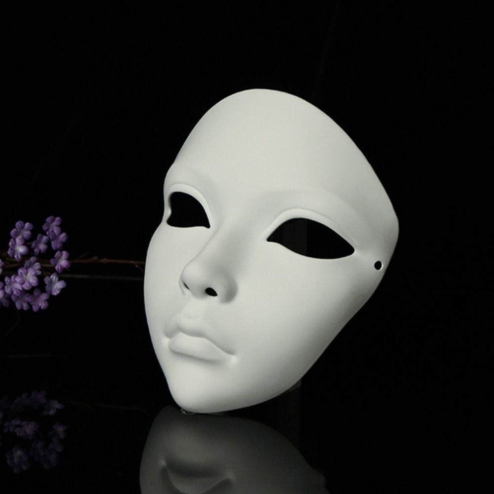 Full Face Hanfu Cosplay Mask Flower Japanese Mask Toy Performance Cosplay Geisha Mask  Gift