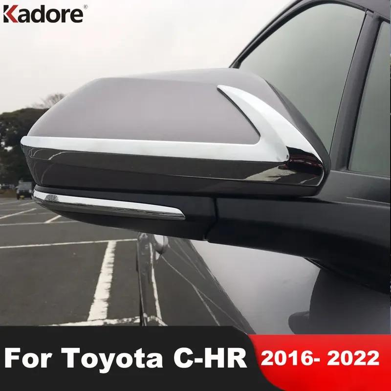 For Toyota C-HR CHR 2016-2018 Chrome Car Rear View Side Door Mirror Cover Trim Molding Strip Accessories