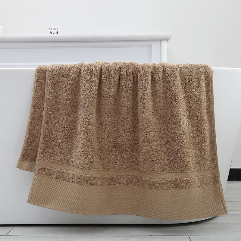 Platinum section hotel cotton bath towel plain color broken gear thickened adult tube top bath towel beach towel long-staple cotton 35*75 [120 grams per strip]