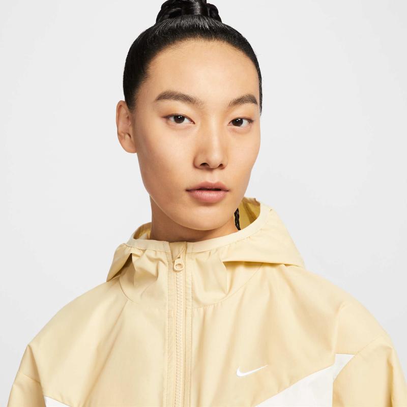 New Nike Cropped Coat Women's Brown HJ1183-783