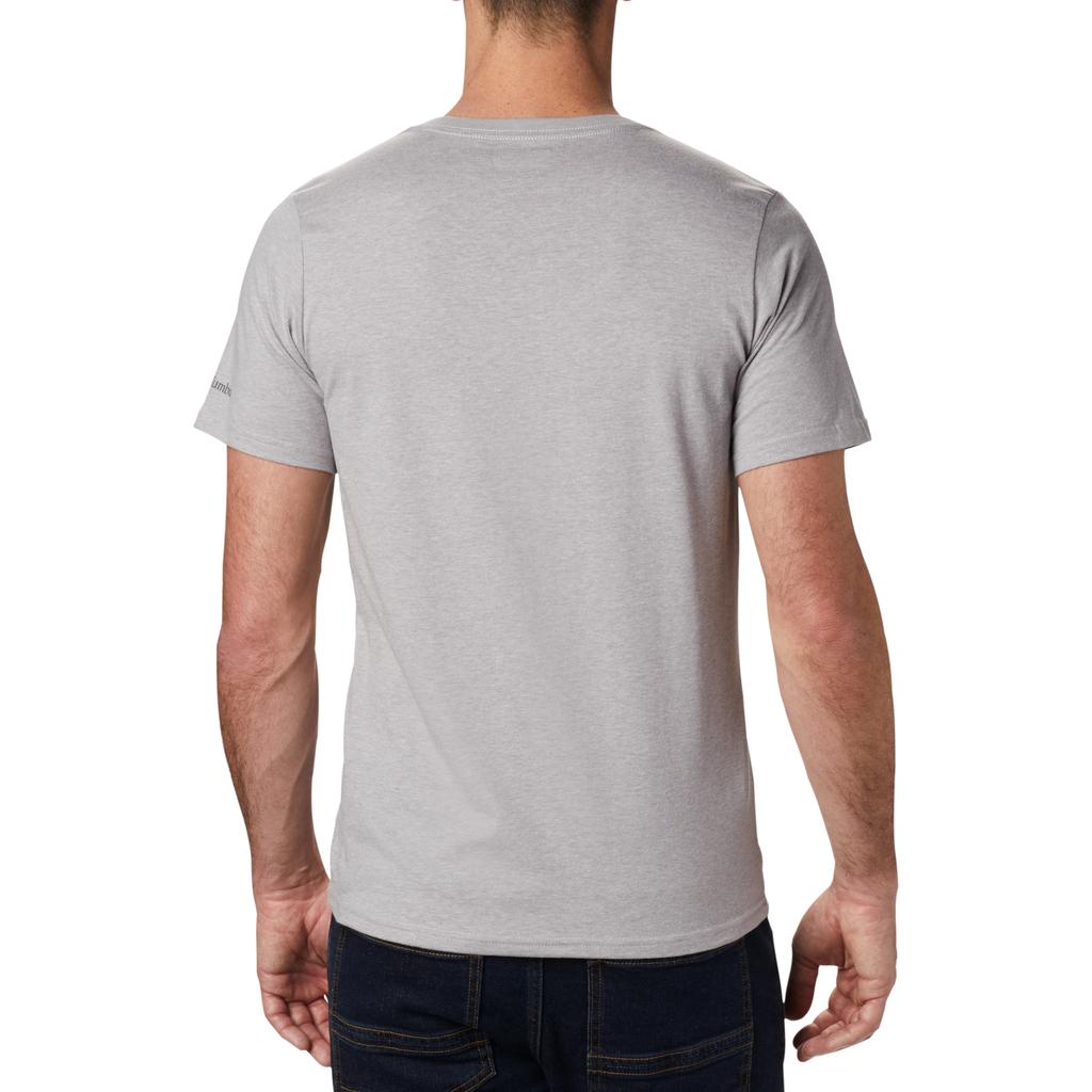 Columbia T-shirt gris à manches courtes avec logo CSC Basic pour homme