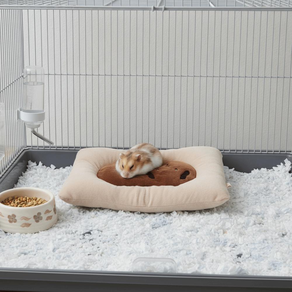 Warm Guinea Pig Plush Cushion Thickened Soft Small Animal Sleeping Mat Hamster Nest Mat Sleeping