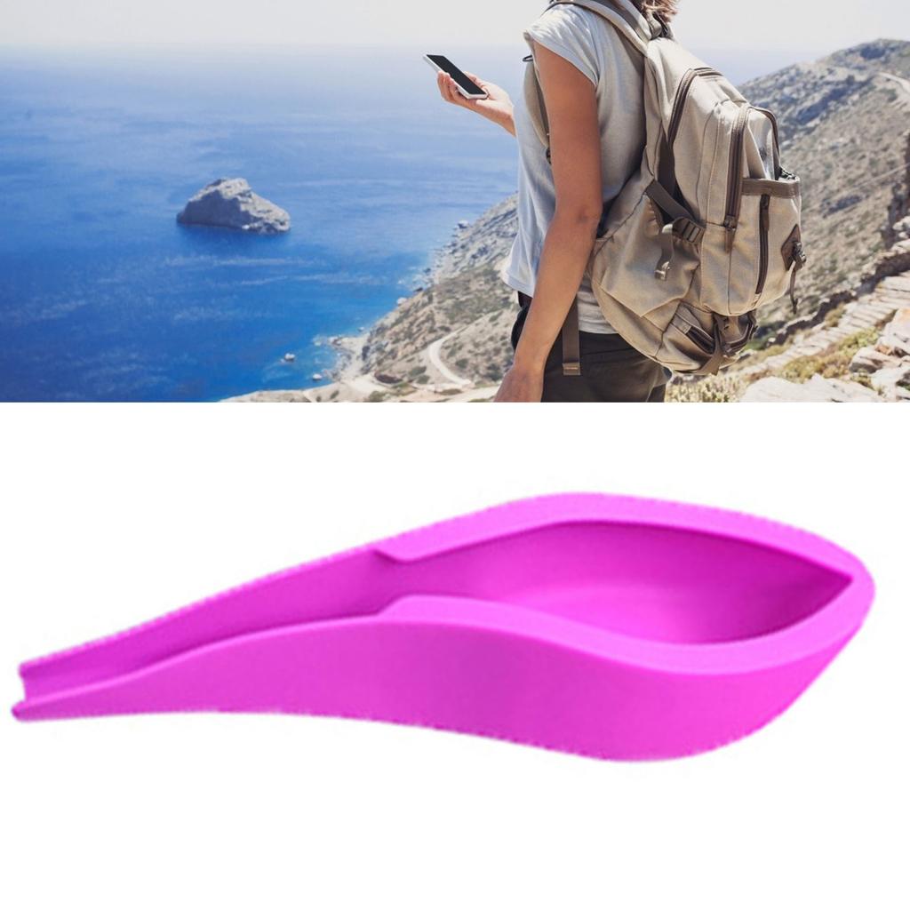 Orinal Femenino Portátil Dispositivo de Micción para Mujeres con Bolsa Soporte para Orinar Orinal de Silicona Femenino para Viajes al Aire Libre Rosa