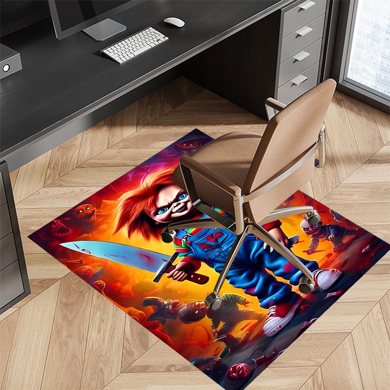 Chucky1 Printed Absorbent Washable Carpet, Non-Slip Bathroom Mats, Kitchen Rugs, Yoga Mat,Living Room Entrance, Camping Picnic Rugs