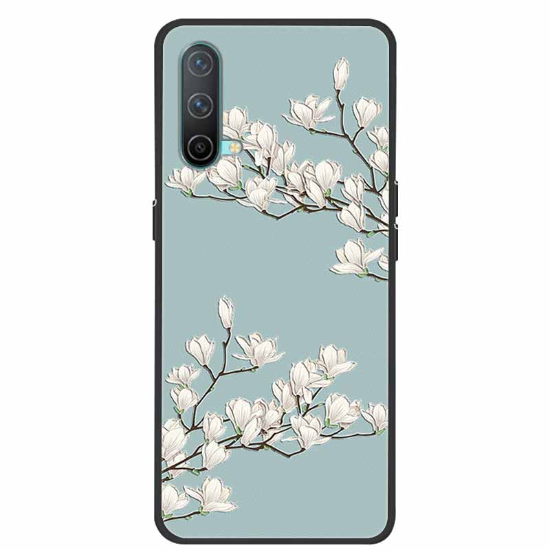 3D Phone Case For OnePlus Nord CE5 CE CE2 CE3 CE4 Relief Emboss Flower Cover for OnePlus Nord CE 2 3 4 5 Silicone Soft Protector