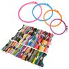 Embroidery Kit Round Plastic Silk Embroidery Circle Sheds Embroidery Thread DIY Embroidery Tools