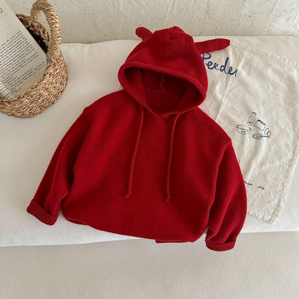 Pull à capuche d'hiver pour enfants 2025: Tricots élégants pour garçons et filles