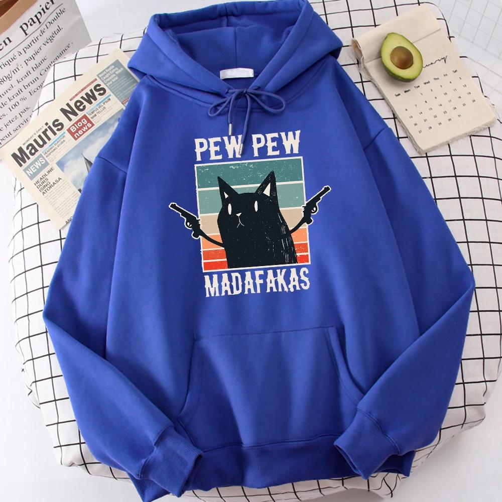 Pew Madafaksoversize Hoodie Fashion Cute Fun Printed Sweatshirt Men's Spring and Autumn Round Neck Hoodie Casual Sportswear