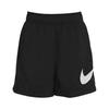 Sportswear Essential High-Waisted Loose-Fit Straight-Leg Casual Shorts Women Bottoms Black DM6739-010