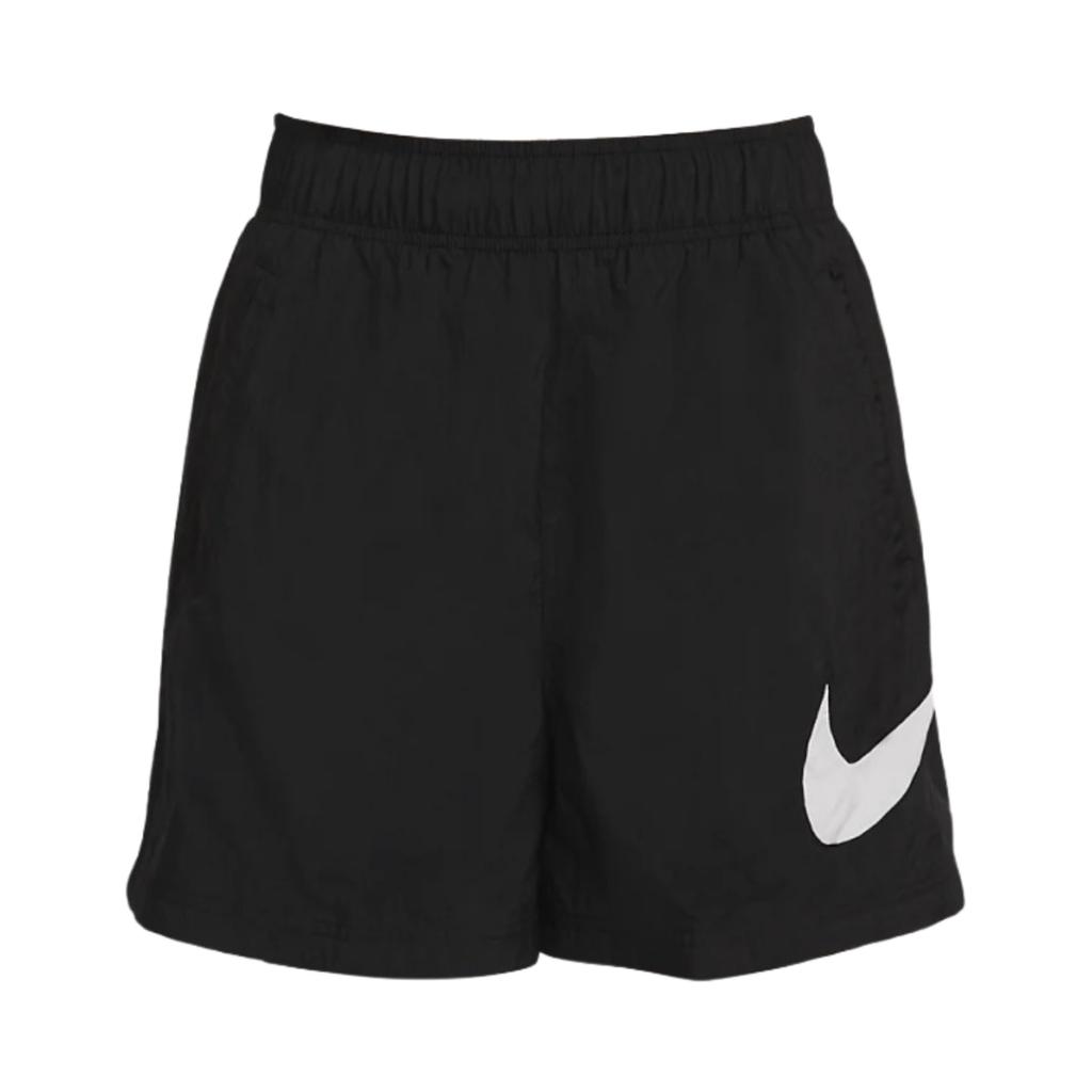 Nike Sportswear Essential High-Waisted Loose-Fit Straight-Leg Casual Shorts Women Bottoms Black DM6739-010
