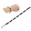 Magnetic Negative Ion Bracelet Waterproof Silicone Sports Bracelet Wristband for Balance Silver Buckle Black