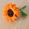 1 Stück Sonnenblume Fertigprodukt, Pfeifenreiniger, handgefertigte gewebte künstliche Blume, geeignet als Abschlussgeschenk oder Feiertagsgeschenk für Lehrer.