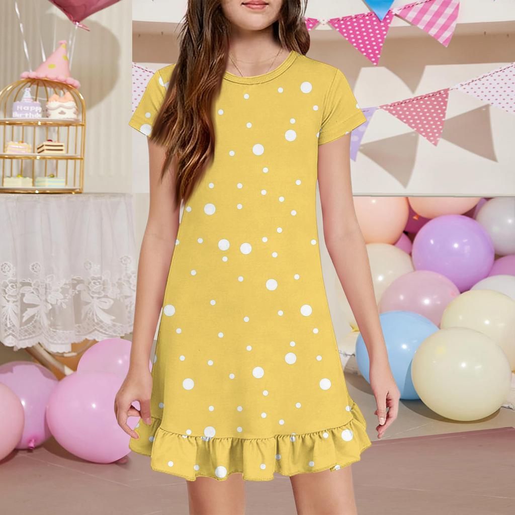 Girls' Pocket Dress - Short Sleeve Loungewear