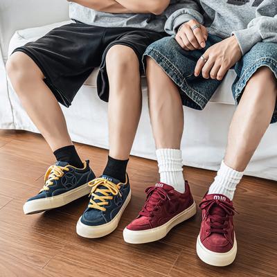 Men 's Casual Four Seasons Fashion Canvas Skateboarding Students Comfortable Sneakers Boys Trending Soft Sole Breathable Shoes