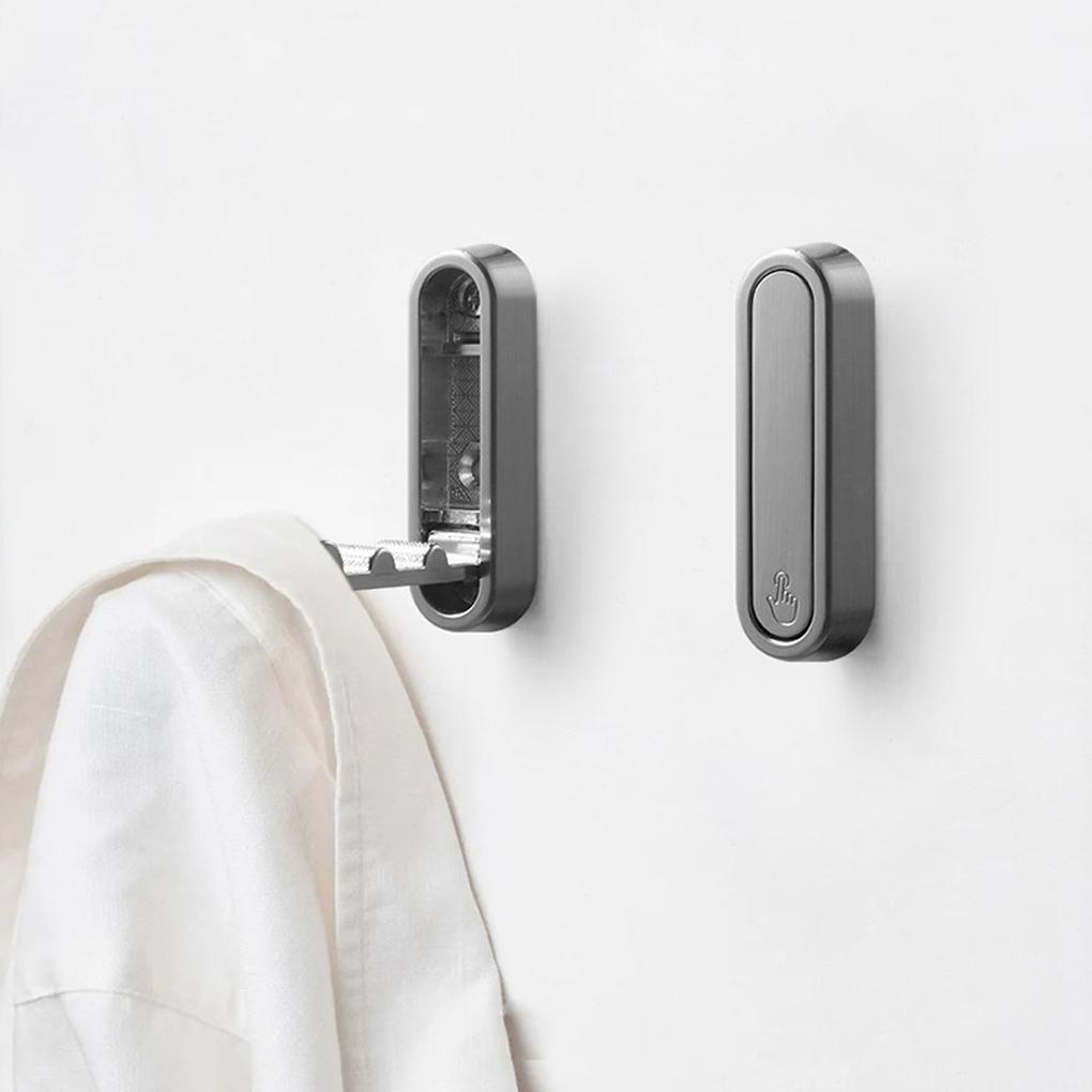 4pcs Zinc Alloy Coat Hook Wall Mount Durable Alloy Construction Space-saving For Bathroom