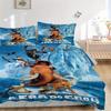 3pcs Ice Age Adventure Quilt Cover Set (1 Quilt Cover + 2 Pillowcases Without Pillow Core), High-Definition Printing for Home and Dormitory.
