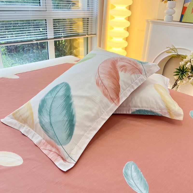 Set of Two Pure Cotton Pillowcases, 48x74cm - Pillow Core Covers [Pair Only]