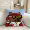 Cute Bobo the Bear Cushion Cover Pillowcase Set Pcs x x Breathable Washable Sofa Cushion Cover