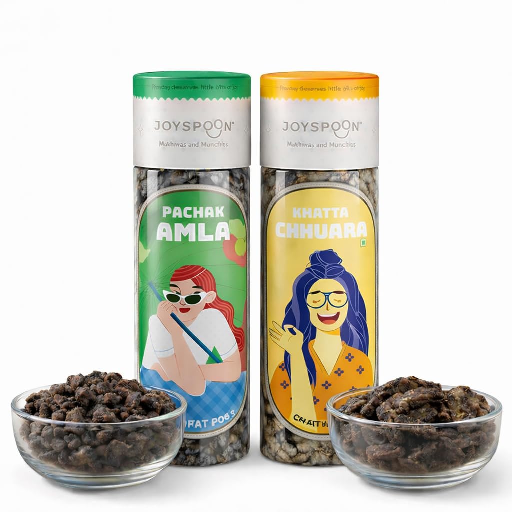 Joyspoon Pachak Amla & Khatta Chhuara Mukhwas | Supari-Free Mouth Freshener | No Artificial Colors or Preservatives | After-Meal Digestive Snack