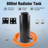 Aluminum Universal Radiator Coolant Tank 800ml, Expansion Overflow Reservoir, Cooling System, Easy to Install