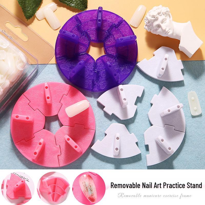 

Removable Lotus Base Nail Tip Display Stand for Beginners