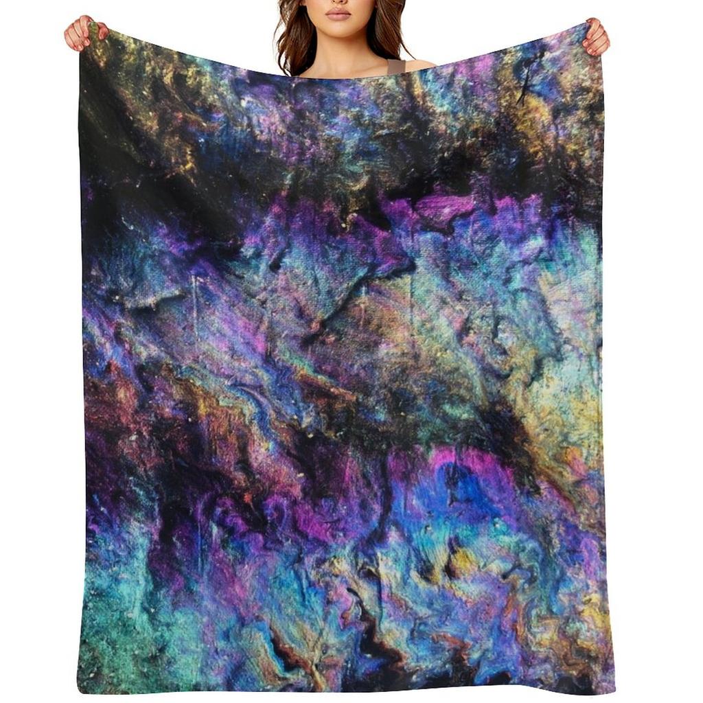 Galactic Throw Blanket Blankets Ands Multi-Purpose Hairy Bed Linens Blankets