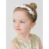 SWEETV Silver Flower Girl Headpiece for Wedding, Communion, Birthday Party - Princess Crystal Hair Accessories