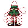 Polyester Christmas Apron Oil-Resistant Kitchen Aprons New Santa Claus Apron  Holiday Decor