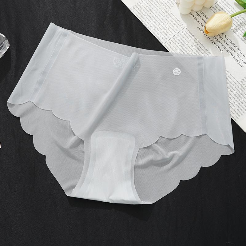 Women's Panties Summer Ice Silk Seamless Lingerie Ladies Underwear Sexy Ultra-thin Sense Quick-drying Briefs